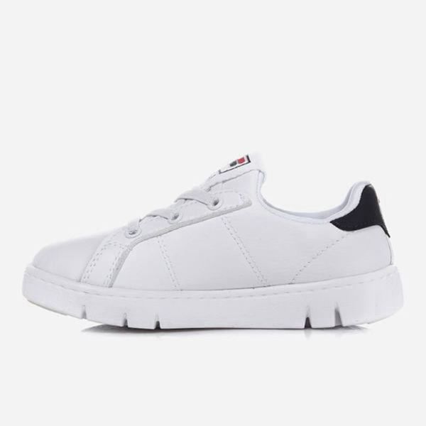 Sapatos De Estilo De Vida Fila Menina Branco/Pretas - Fila Court Flex Kd Portugal Lojas,CBUS-38415